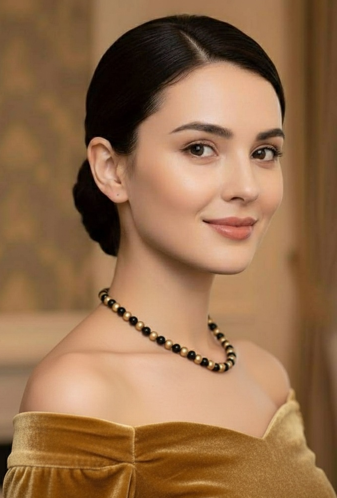 Holiday Statement Necklace in Colored Agate and Matte Gold Beads with Toggle Clasp - 4 Color options