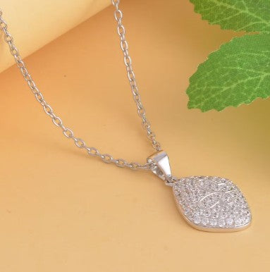 Butterfly Pendant with Cubic Zirconia in 925 Sterling Silver with Rhodium Finish