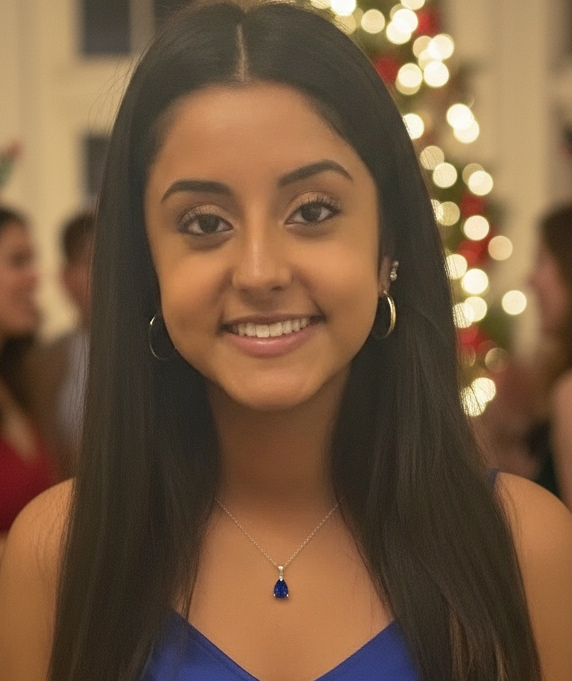 Simulated Sapphire Pear Shaped Elegant Pendant Necklace Holiday Gift