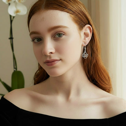 Elegant Oval Shaped Brilliant Cut Lemon Topaz 925 Sterling Silver Dangling Earrings